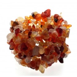 Carnelian Gemstone Cuff Bracelet